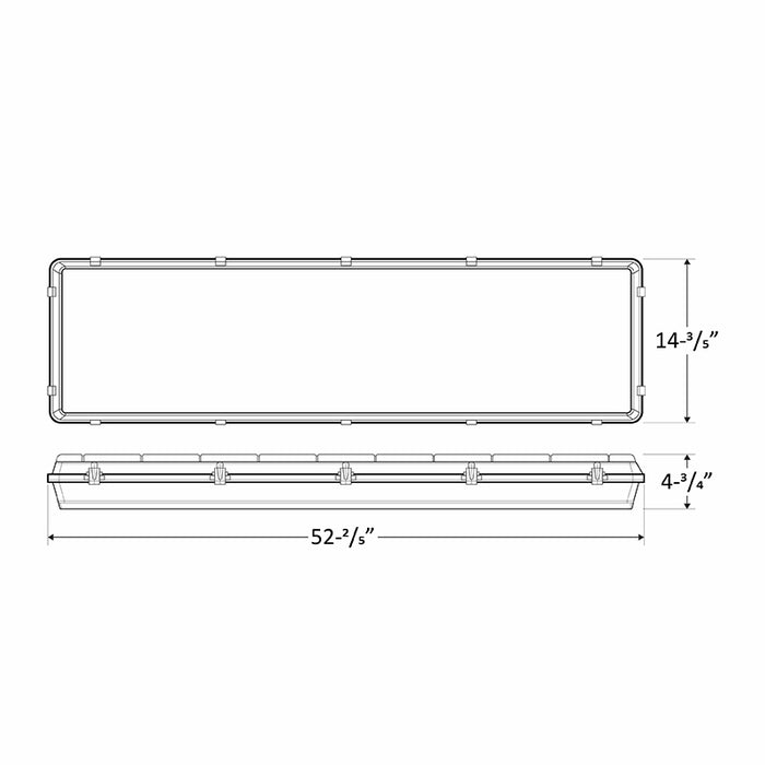 Westgate LLVT 4FT 150W LED Linear Vapor Light, 480V