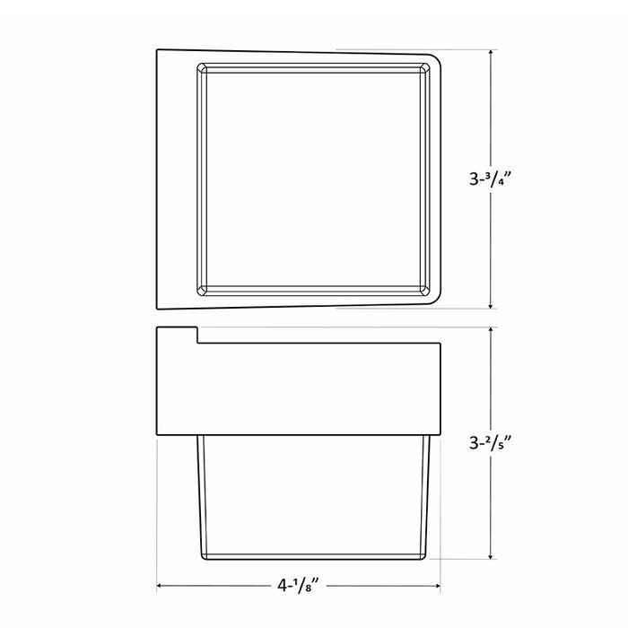 Westgate LVW-210-MCT 6W LED Outdoor Mini Wall Sconce, CCT Selectable, 400 Lumens, 12V