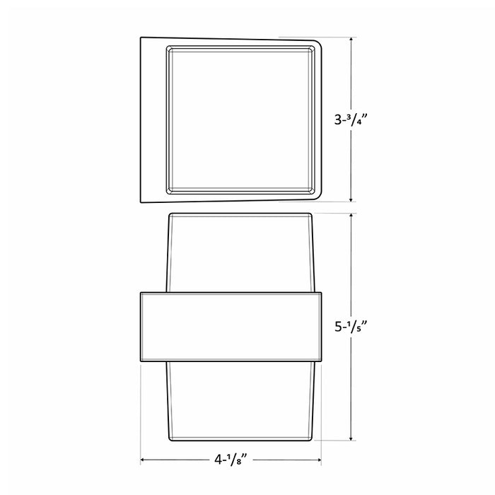 Westgate LVW-210-UD-MCT 6W LED Outdoor Mini Wall Sconce, CCT Selectable, 400 Lumens, 12V