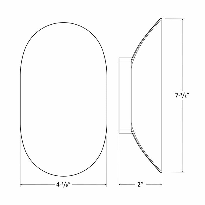Westgate LVW-310-MCT 6W LED Outdoor Mini Wall Sconce, CCT Selectable, 406 Lumens, 12V