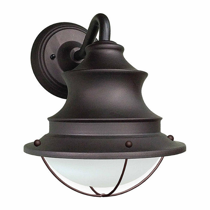 Westgate LRS-SWG-MCT5 12W LED Seaside Outdoor Wall Lantern with Wireguard, CCT Selectable, 1200 Lumens, 120V