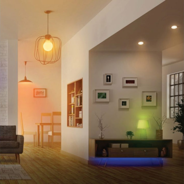 Halo RL4 WiZ Pro 4" Smart Wi-Fi Retrofit LED Downlight Module 600 Lumens, Full Color + Tuneable White 2200K-6500K, Matte White