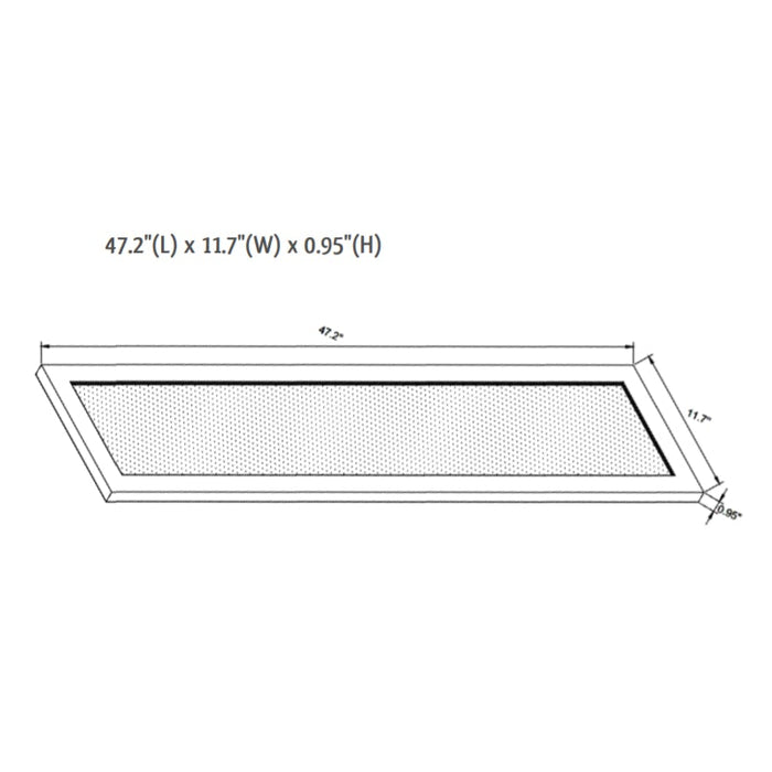 Westgate SPL 4FT LED  Up/Down Clear Panel Light, CCT