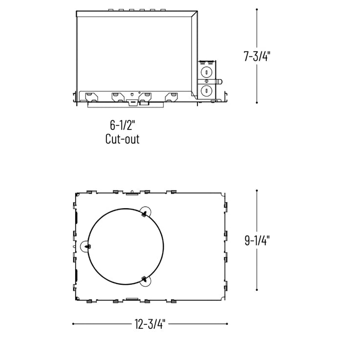 Nora NCAH2-639 6" Adjustable Sapphire II Non-IC New Construction Housing