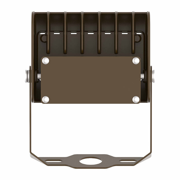 Westgate LFX 15W LED Extra Small Flood Light with U Bracket, 1950 Lumens, 0-10V Dimming, 120-277V, Dark Bronze