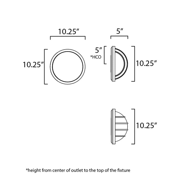 Maxim 10112 Bulwark 1-lt 10" Outdoor Wall Sconce