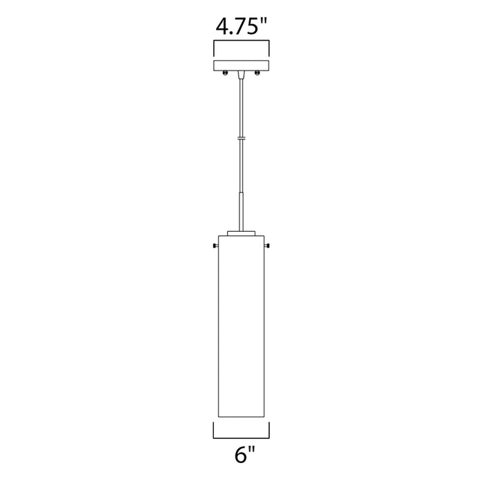 Maxim 10196 Scope 1-lt 6" LED Large Pendant