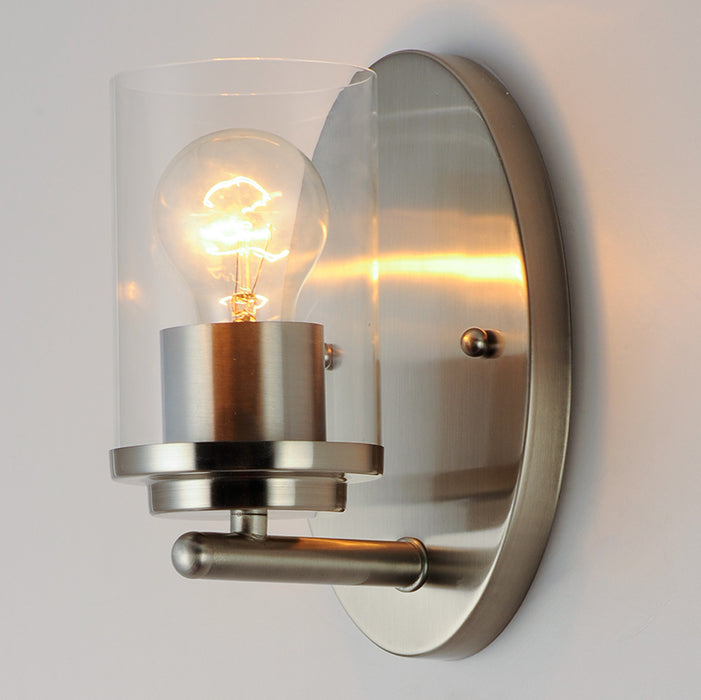 Maxim 10211CL Corona 1-lt 8" Tall Wall Sconce