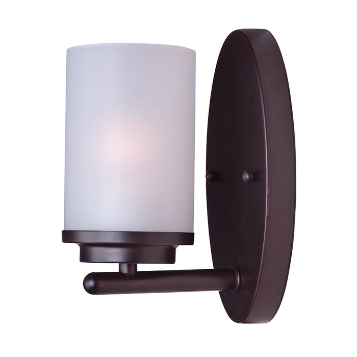 Maxim 10211CL Corona 1-lt 8" Tall Wall Sconce, Frosted Glass