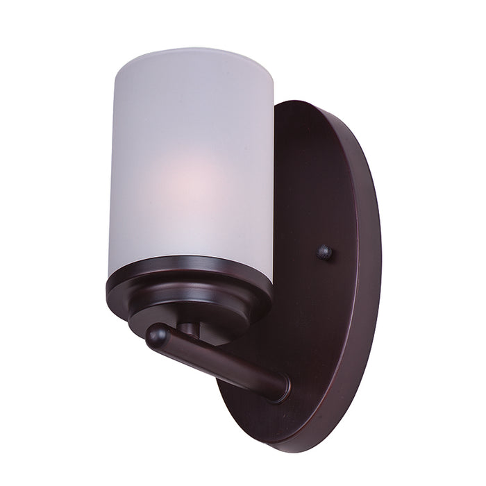 Maxim 10211CL Corona 1-lt 8" Tall Wall Sconce, Frosted Glass