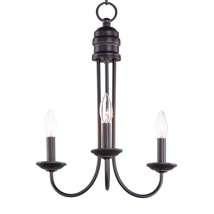 Maxim 10343 Logan 3-lt 16" Candle Chandelier