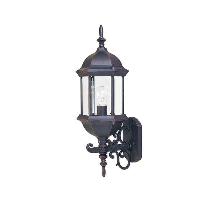 Maxim 1072 Builder Cast 1-lt 22" Tall Outdoor Wall Mount