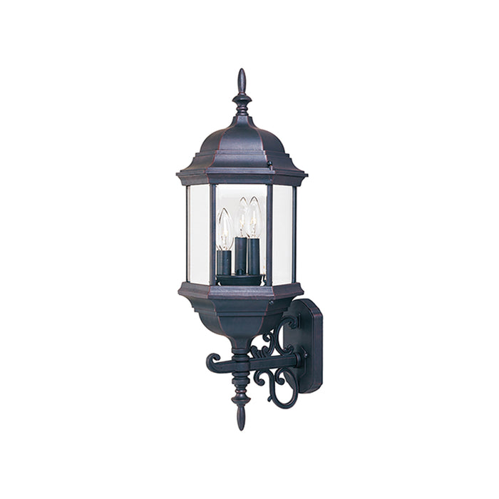 Maxim 1074 Builder Cast 3-lt 25" Tall Outdoor Wall Mount