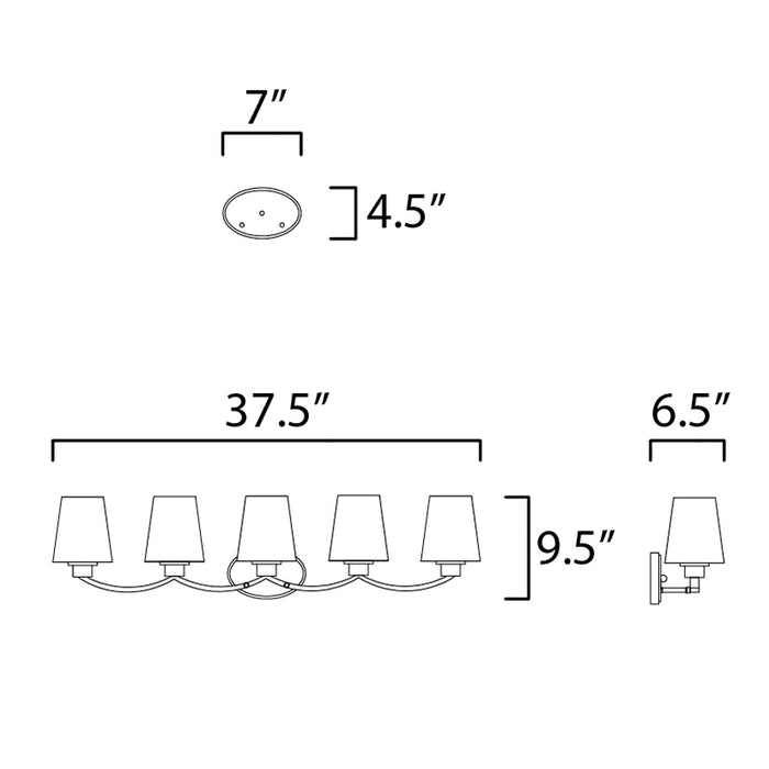 Maxim 11835 Shelter 5-lt 38" Bath Vanity
