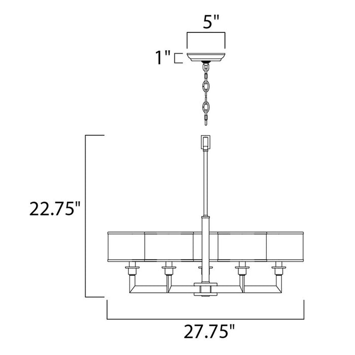 Maxim 12055 Nexus 5-lt 28" Chandelier