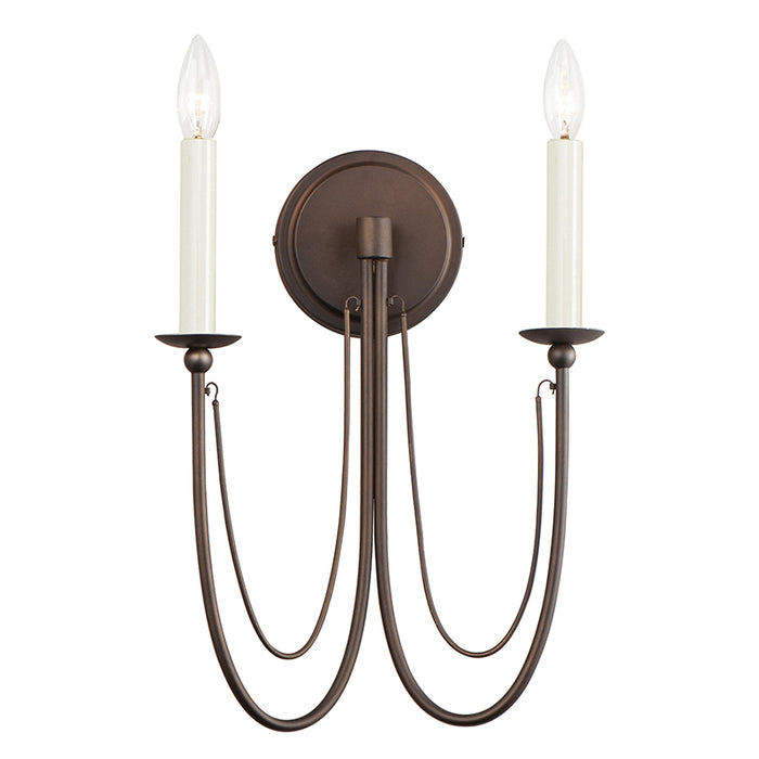 Maxim 12161 Plumette 2-lt 16" Tall Wall Sconce