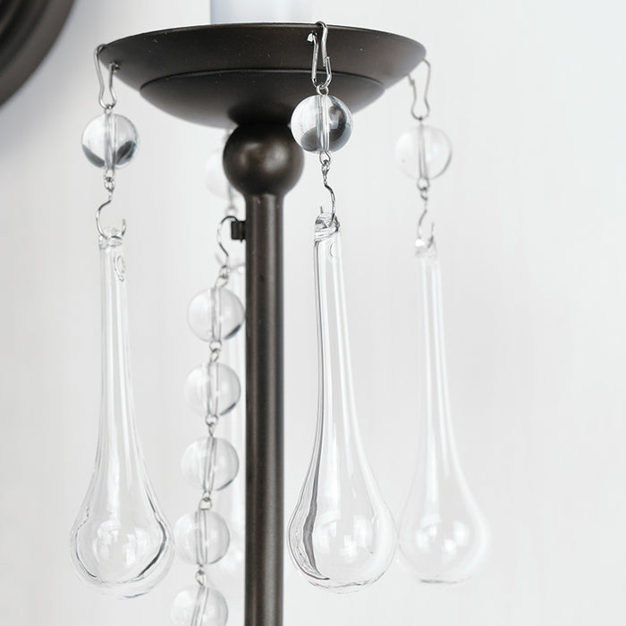Maxim 12161 Plumette 2-lt 16" Tall Wall Sconce with Crystal