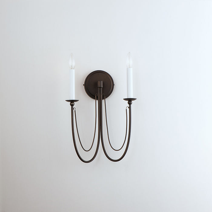 Maxim 12161 Plumette 2-lt 16" Tall Wall Sconce