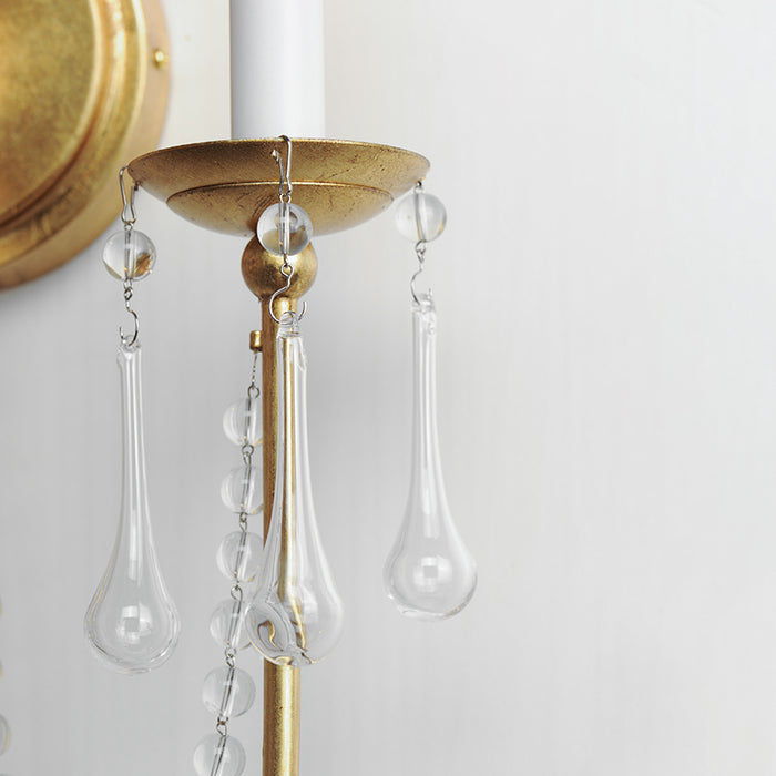 Maxim 12161 Plumette 2-lt 16" Tall Wall Sconce with Crystal