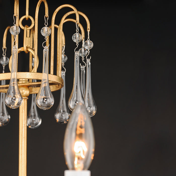 Maxim 12166 Plumette 6-lt 28" Chandelier with Crystal