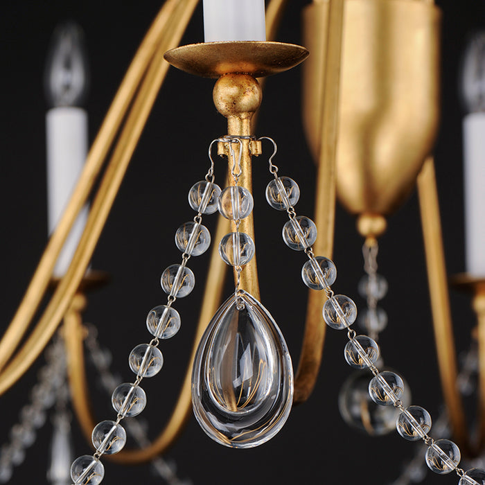 Maxim 12168 Plumette 8-lt 36" Chandelier with Crystal