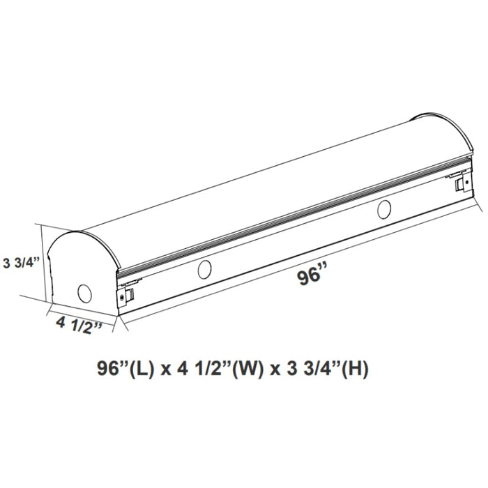 Westgate LSL 8FT 80W LED Strip Light, CCT