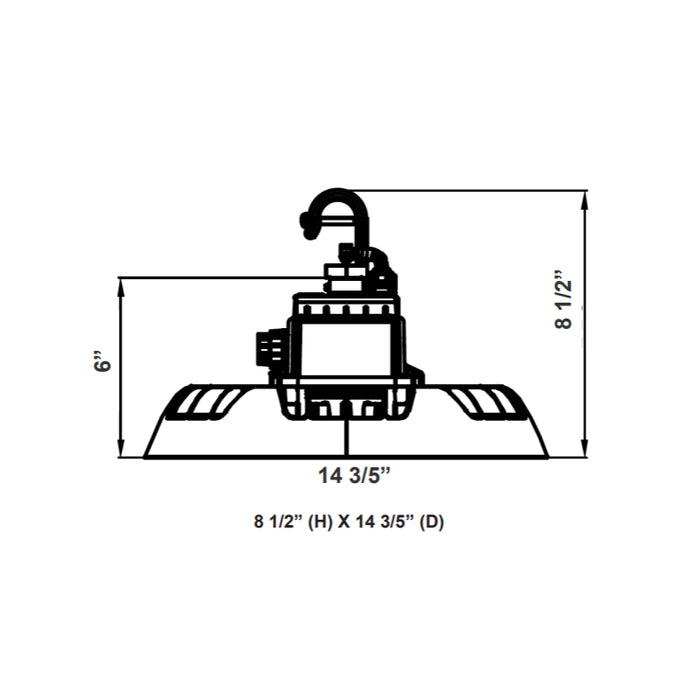Westgate UHX 100W/150W/200W/230W LED UFO High Bay, 4000K