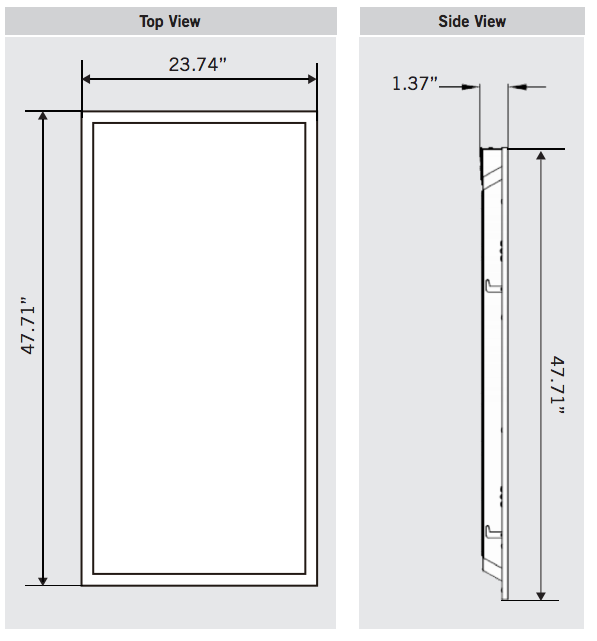 Keystone KT-BPLED50PS 2x4 LED Backlit Panel Light, Power select and CCT select