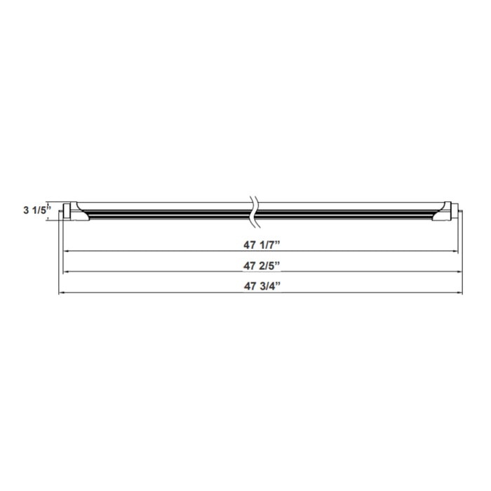 Westgate T8-EZ6-AHL 4FT 18W LED T8 Linear Lamp, 3000K, 12-Pack