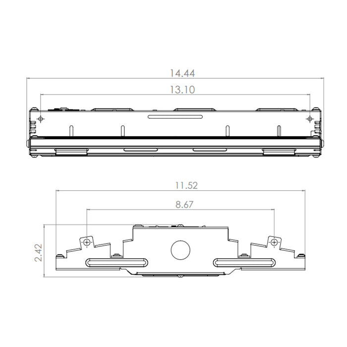 Contractor Select CPHB 14", 18,000 LM, 134W LED High Bay, 4000K, Dimmable , 120-277V