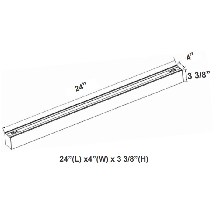 Westgate SCX4 2FT 20W 4" Width, LED Linkable Linear Light, CCT Selectable, Up to 2438 Lm, Dimmable, 120-277V