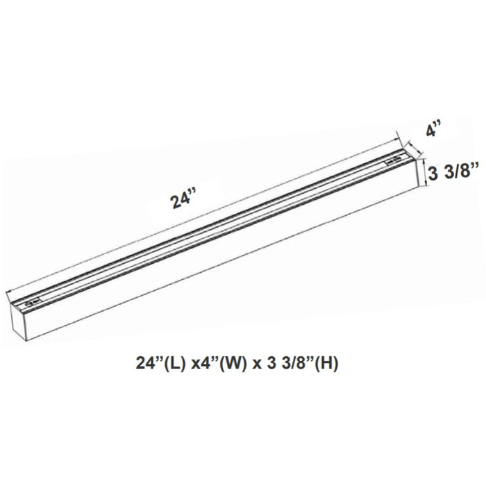 Westgate SCX4 2FT , 4" 20W, LED Wall Wash Linear Light, CCT Selectable, Up to 2438 Lm, Dimmable, 120-277V