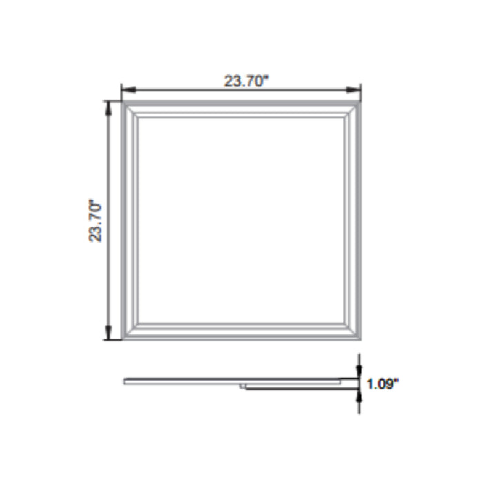 Westgate LPS 2x2 40W LED Surface Mount Panel, 3000K