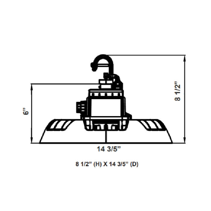 Westgate UHX 50W/80W/100W/150W LED UFO High Bay, CCT