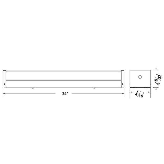 Westgate LVL 2FT 17W LED Strip Light, 4000K