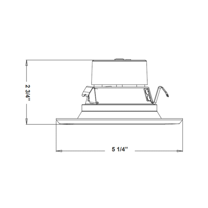Westgate RDL4-ST 4" 10W LED Smooth Recessed Trim, 5CCT Selectable