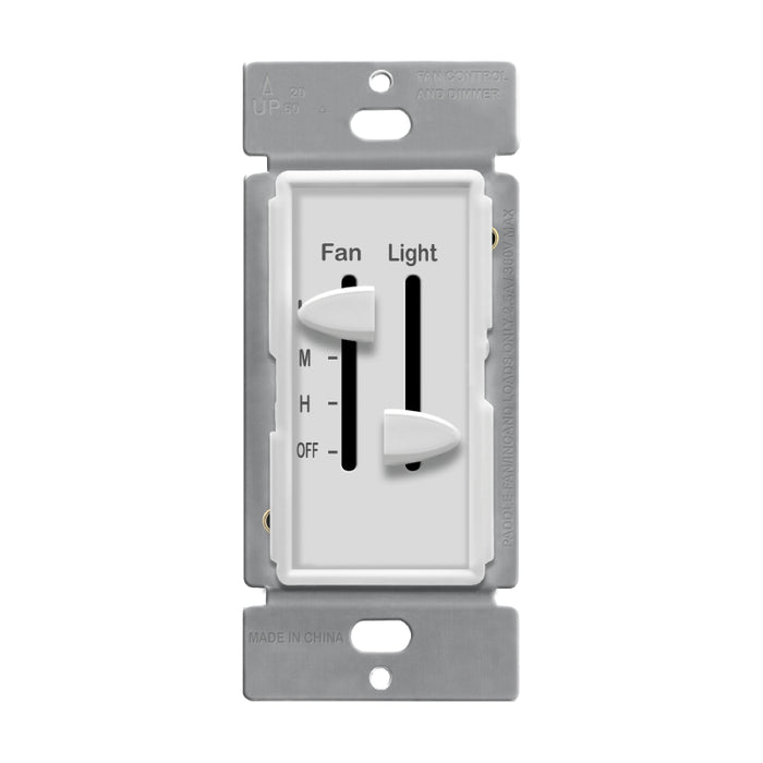 Enerlites 17001-F3 Single-Pole 3-Speed Control and LED Dimmer Slider