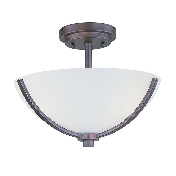 Maxim 20031 Deven 3-lt 14" Semi-Flush Mount