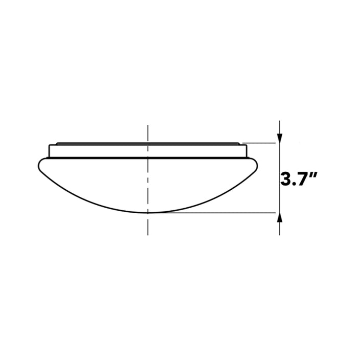 Westgate FCR 11" 15W LED Cloud Fixture, 4000K
