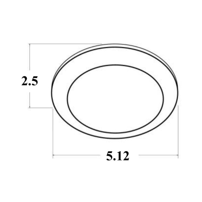 Westgate DLS4 5" 9W LED High-Performance Disc Light, CCT