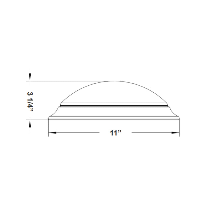 Westgate FMD 11" 20W LED Flush Mount, CCT