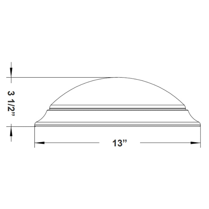 Westgate FMD 13" 24W LED Flush Mount, CCT