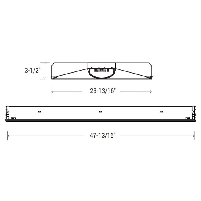Oracle 24-OEVHP 2x4 LED HIGH LUMENS Shallow Plenum Recessed Troffer,  Multi-Lumen & Multi-CCT