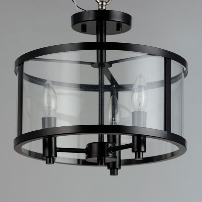 Maxim 25250 Sentinel 3-lt 13" Semi-Flush Mount