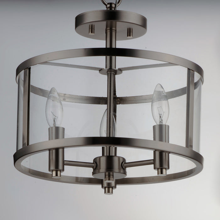 Maxim 25250 Sentinel 3-lt 13" Semi-Flush Mount