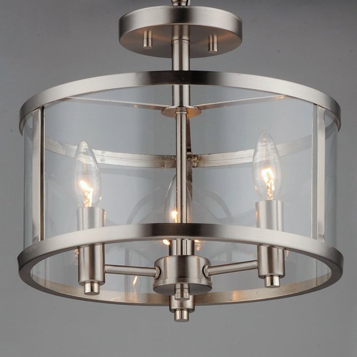 Maxim 25250 Sentinel 3-lt 13" Semi-Flush Mount