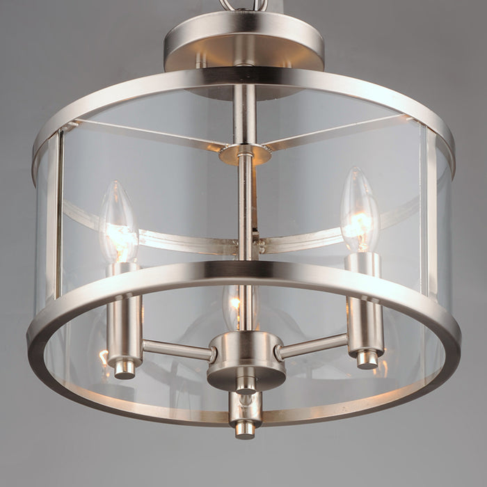 Maxim 25250 Sentinel 3-lt 13" Semi-Flush Mount