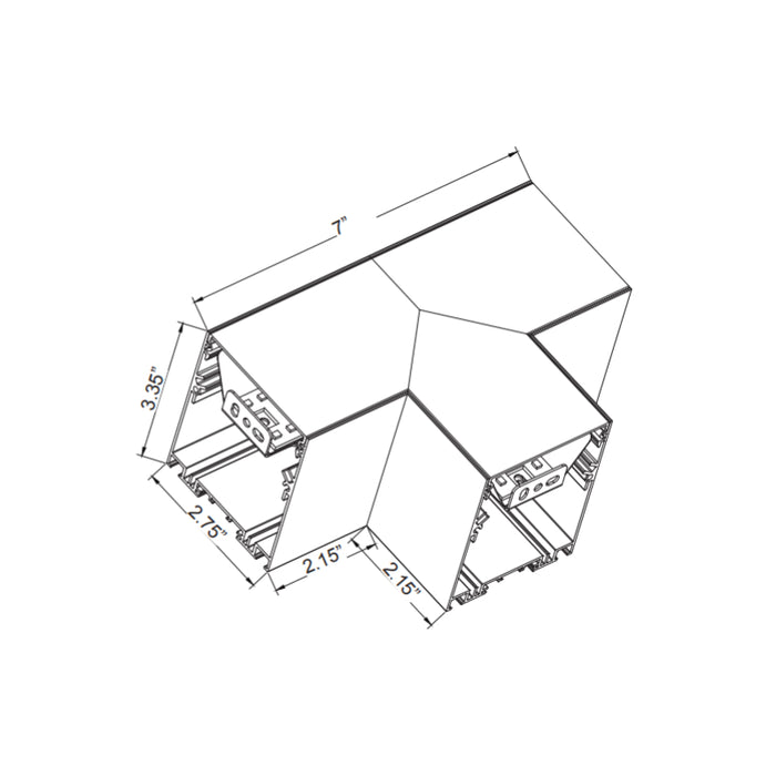 Westgate SCX T Section Corner Fixture Modules, CCT Selectable