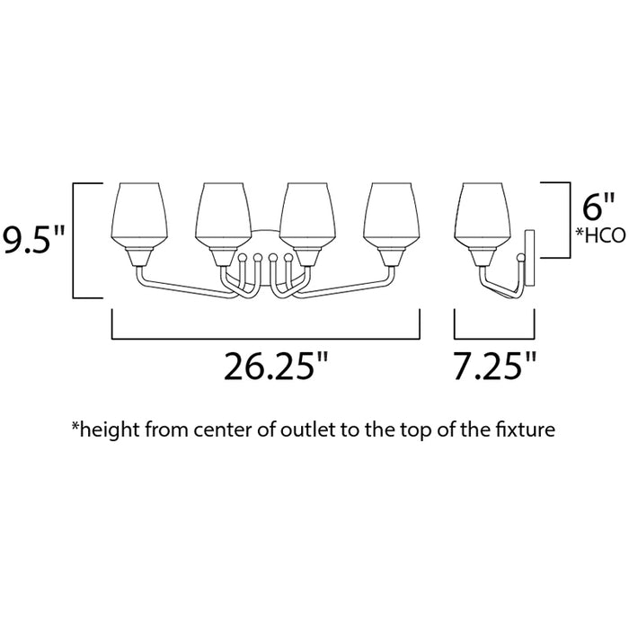 Maxim 26123 Goblet 4-lt 26" Bath Vanity