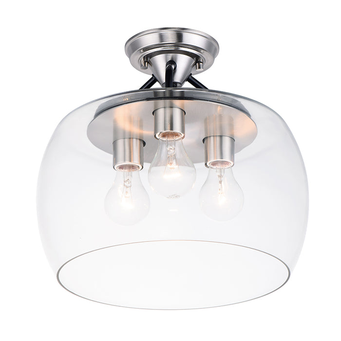 Maxim 26130 Goblet 3-lt 14" Semi Flush Mount
